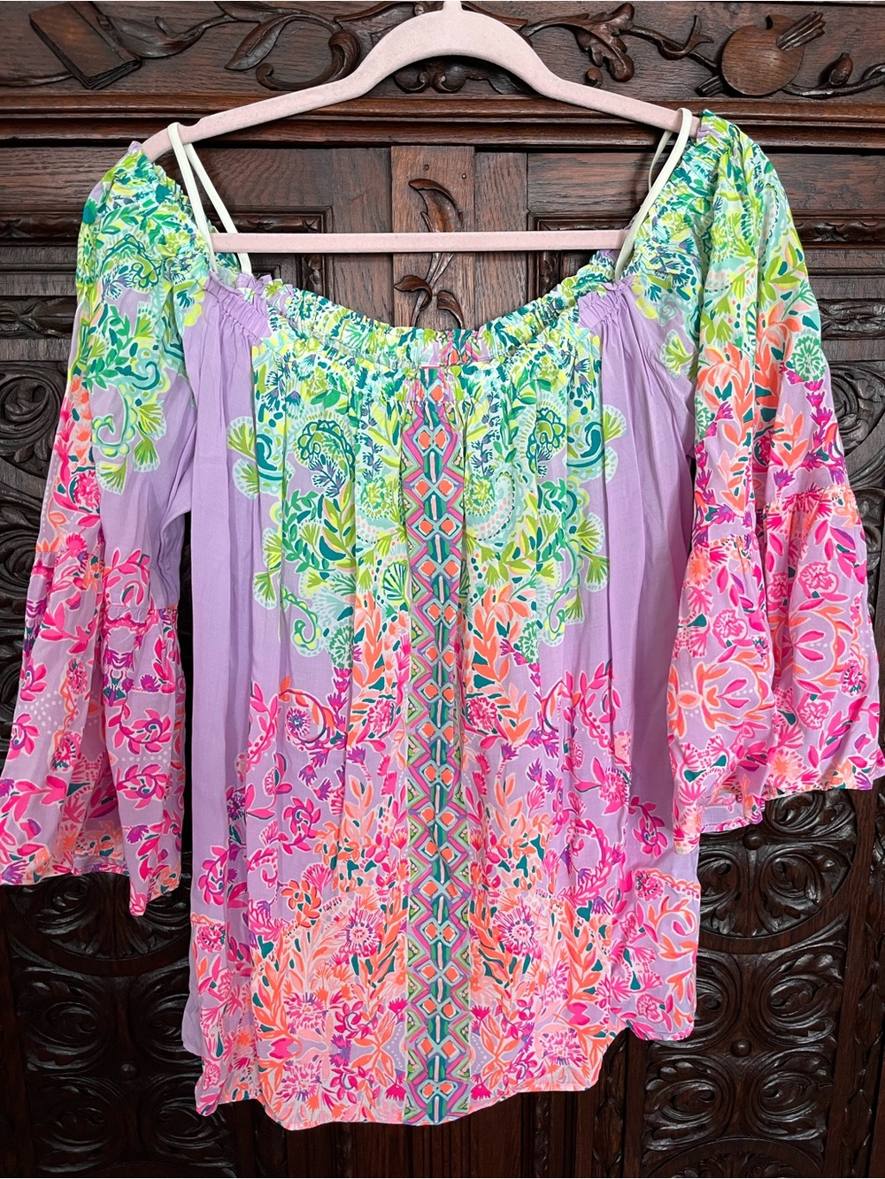 Lilly Pulitzer off shoulder Nevie top XL